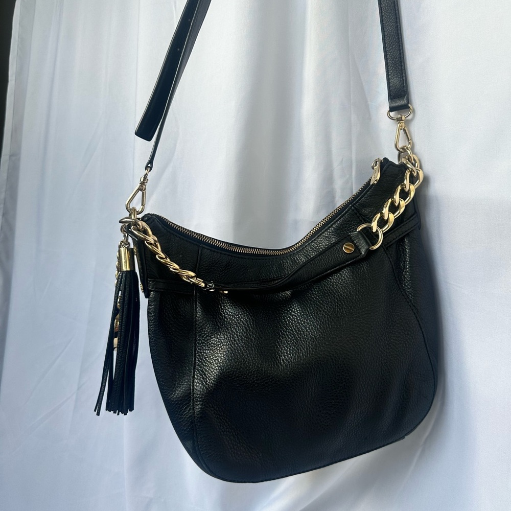 Michael Kors Black Leather Shoulder Bag